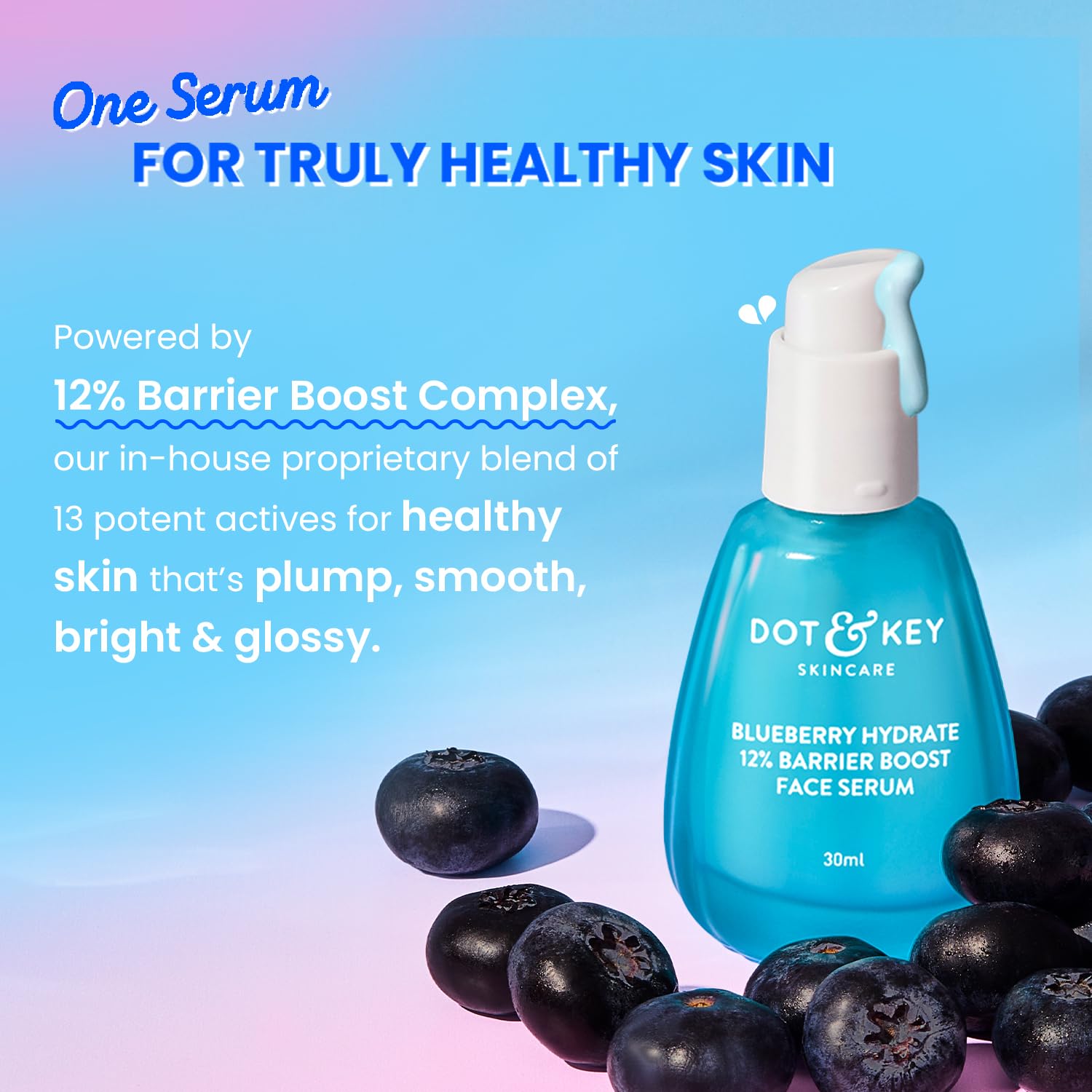 Dot & Key Blueberry Hydrate 12% Barrier Boost Face Serum - 30 ml