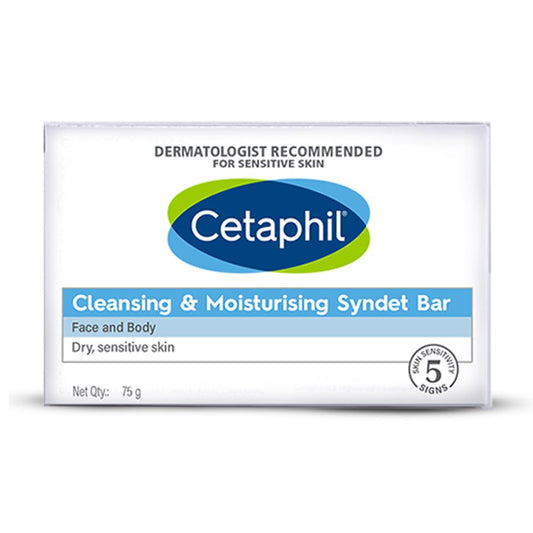 Cetaphil Cleansing & Moisturising Syndet Bar - 75 gm