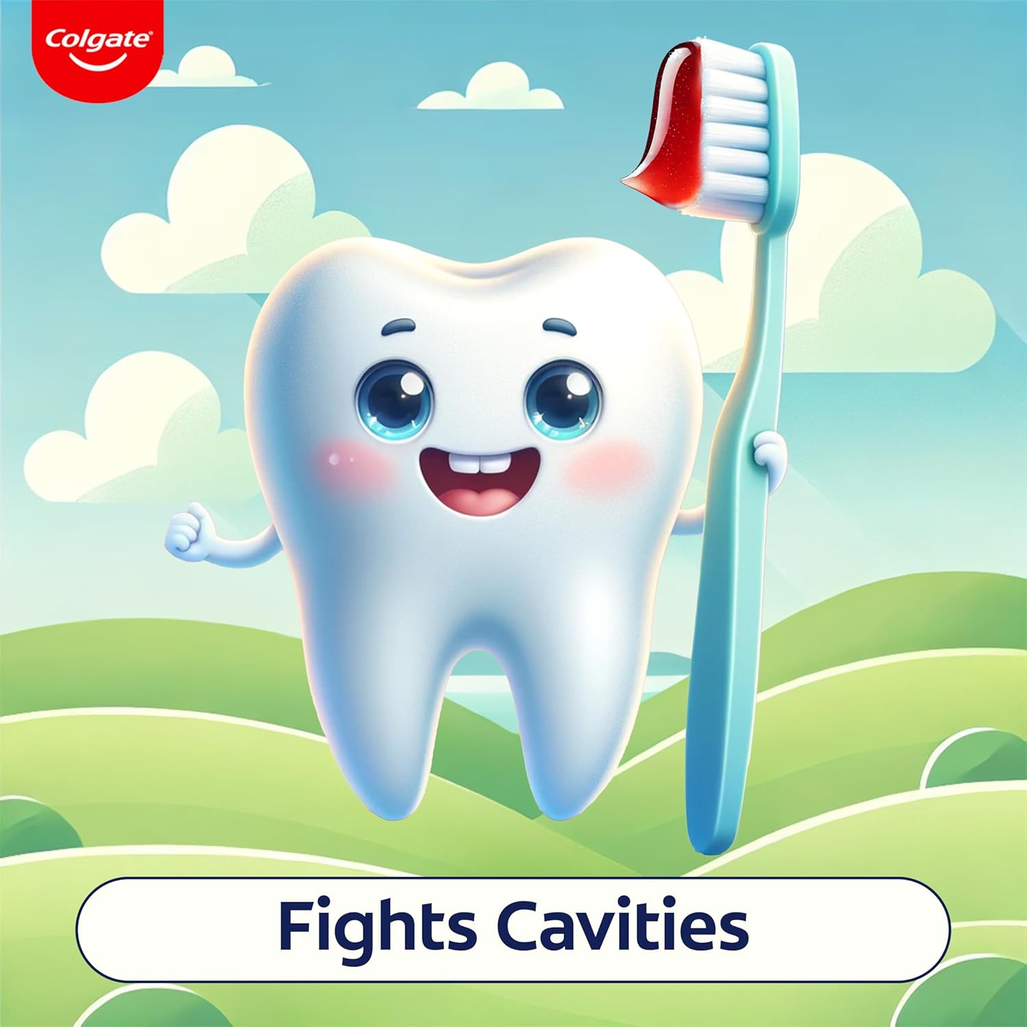 Colgate Kids Tiger Toothpaste for 2-5 Years - 80gm (Strawberry Flavour)