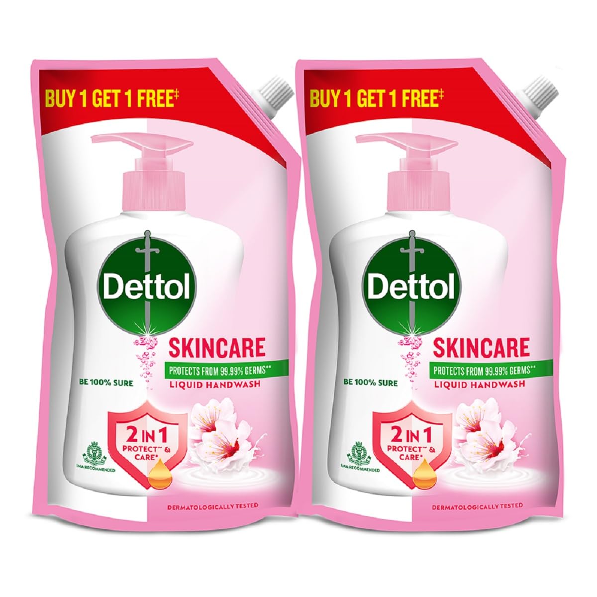 Dettol Liquid Handwash Refill – Skincare Hand Wash- 675ml (Buy 1 Get 1 Free)