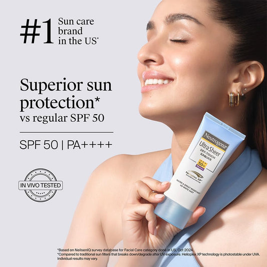 Neutrogena Ultra Sheer Sunscreen, SPF 50+ - 30 gm