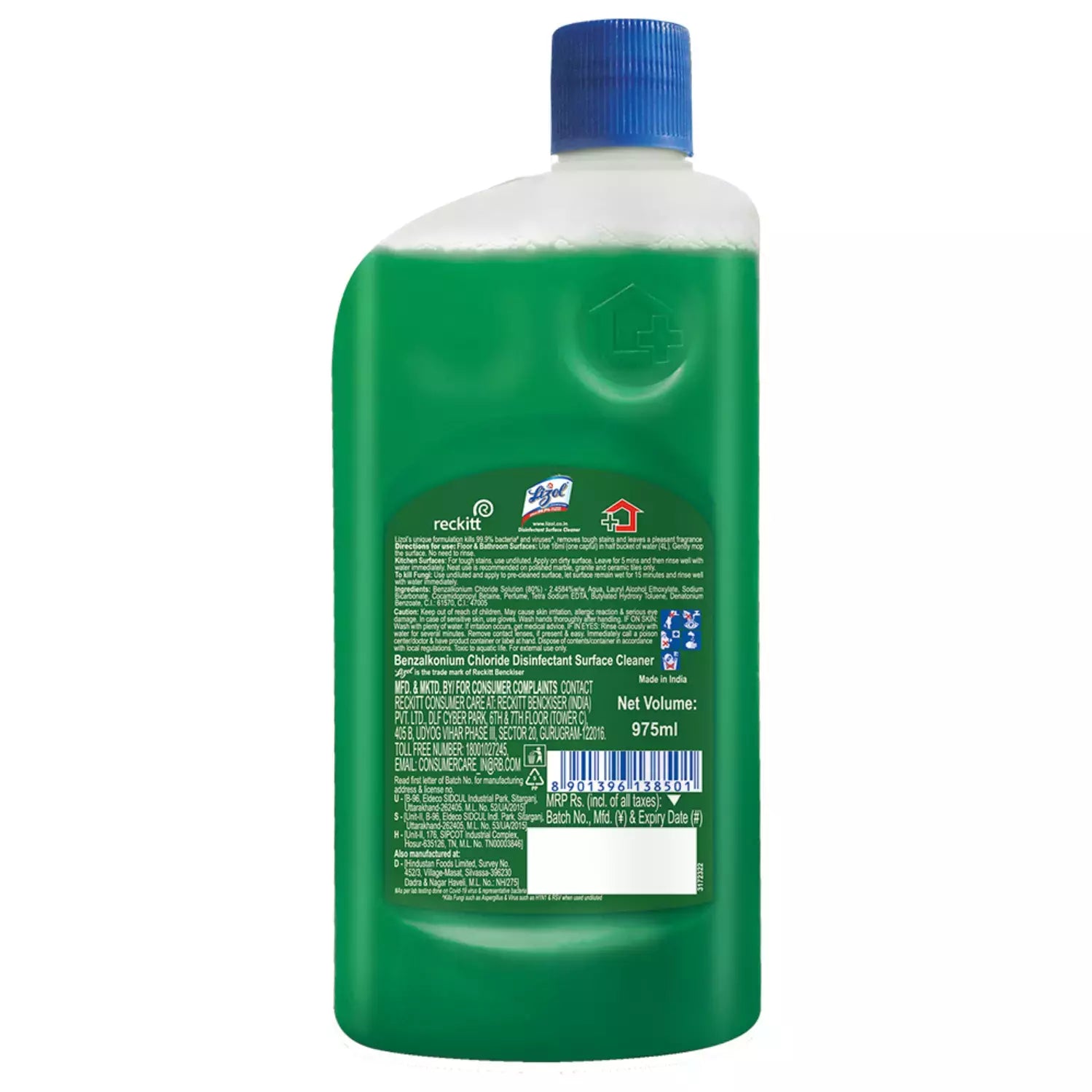 Lizol Jasmine Disinfectant Floor Cleaner Bottle Of 975 Ml