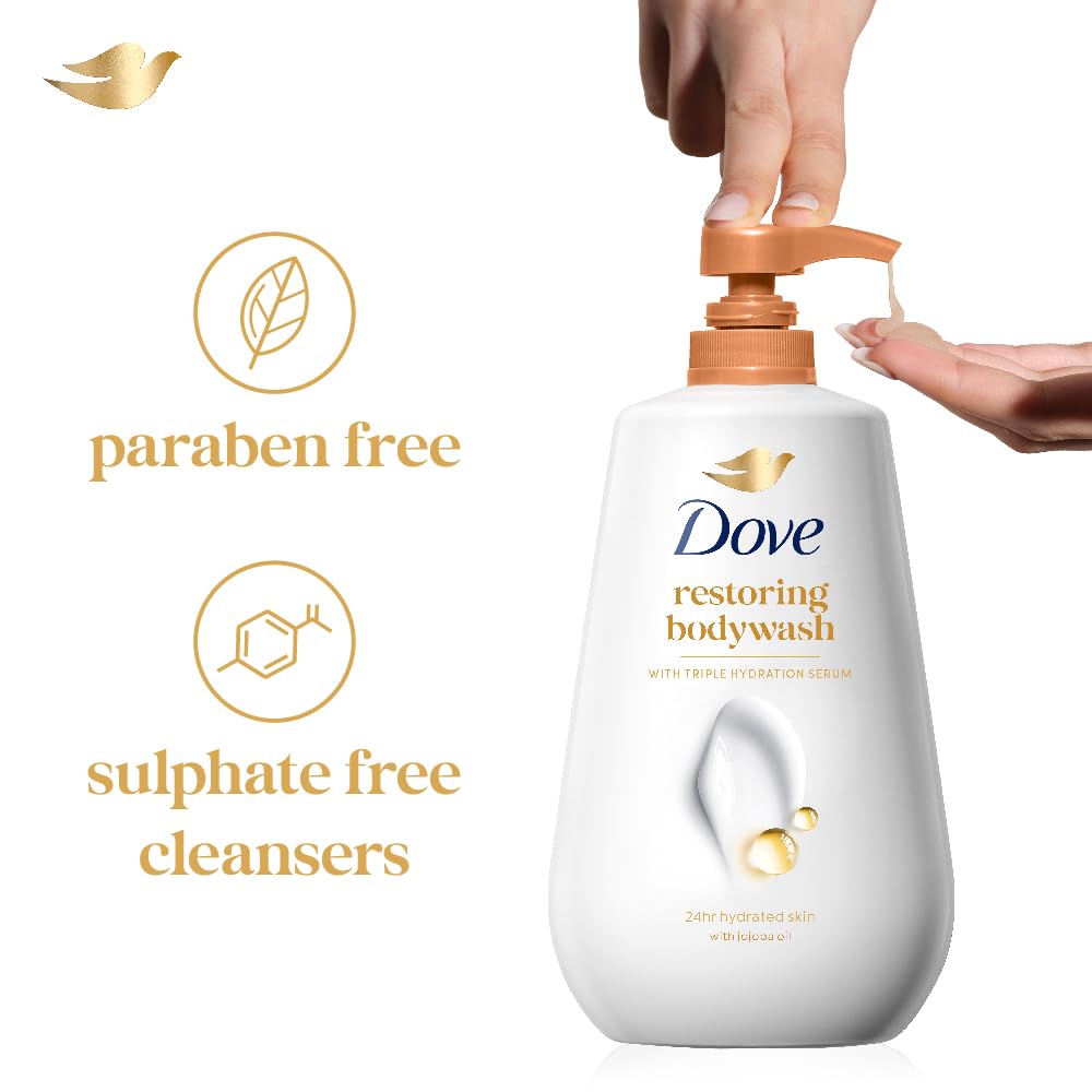 Dove Dryness Care Body Wash With Jojoba Oil - 800 ml