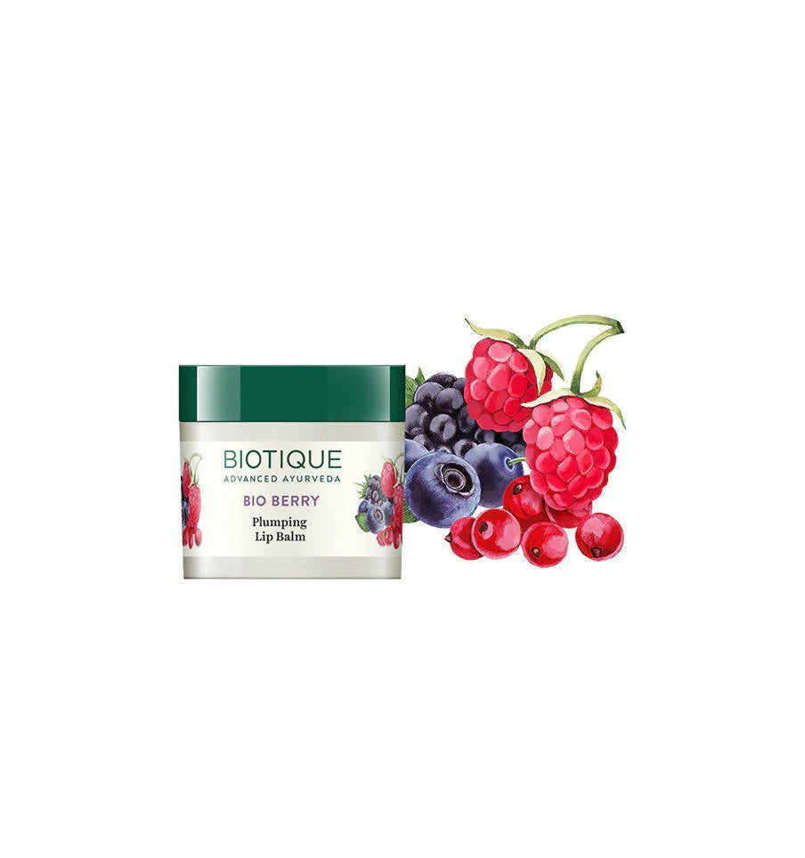 Biotique Advanced Ayurveda Bio Berry Plumping Lip Balm - 12 gm
