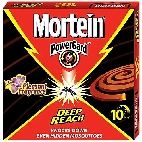 Mortein PowerGard Mosquito Coil - 10 Hrs Protection, 10 pcs