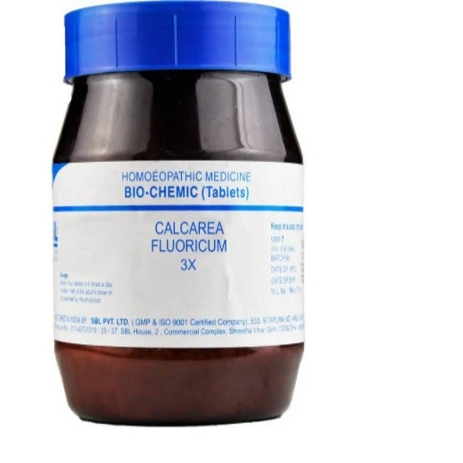 SBL Homeopathy Calcarea Fluorica Biochemic Tablet - 3X - 25 gm