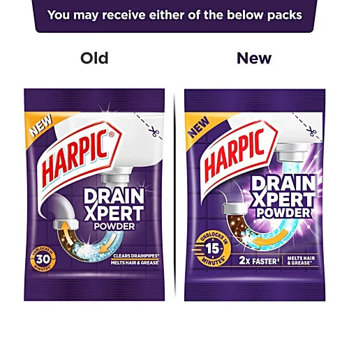 Harpic Drain Xpert Cleaning Powder, 45 g