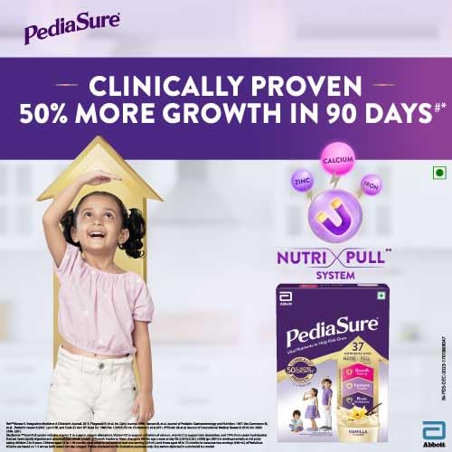 Pediasure Nutritional Drink Powder, Vanilla 375gm