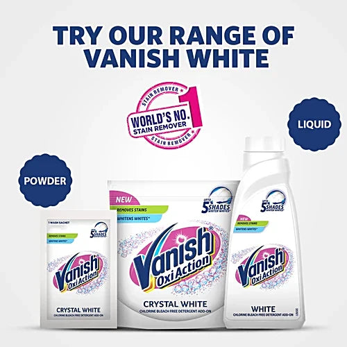 Vanish Oxi Action Crystal White Fabric Whitener, 100 g