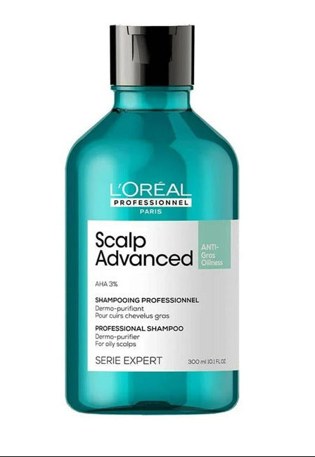 LOreal Paris Professionnel Scalp Advanced Anti-Oiliness Dermo-Purifier Shampoo Absolut Repair Professional Hair Mask - Combo 300ml + 250ml