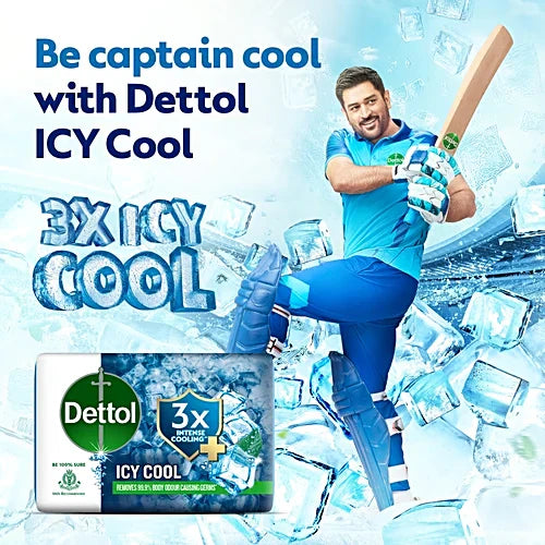 Dettol Icy Cool Soap, 150 g