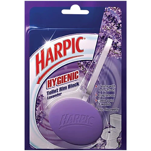 Harpic Hygienic Toilet Cleaner Rim Block - Lavender, 26 g