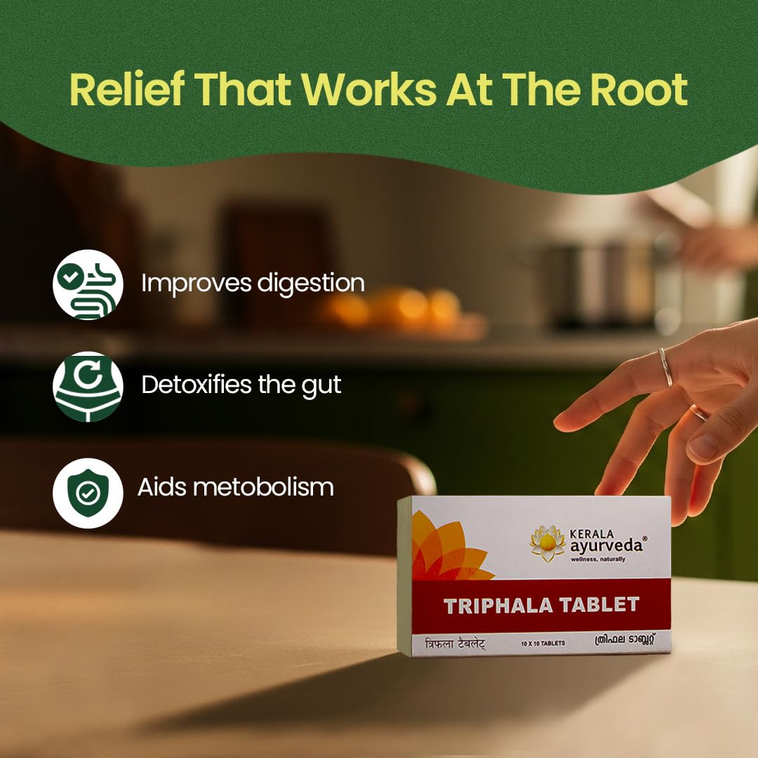 Kerala Ayurveda Triphala 100 Tablets - 100 tabs