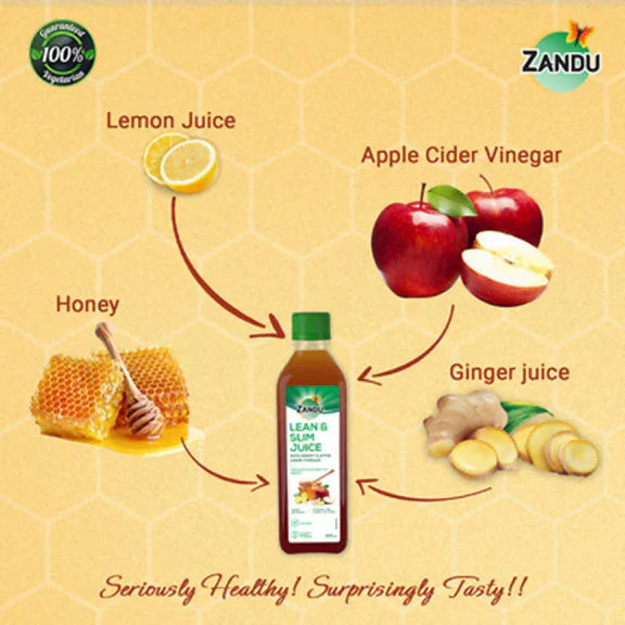 Zandu Lean & Slim Juice with Honey & Apple Cider Vinegar - 1000 ml