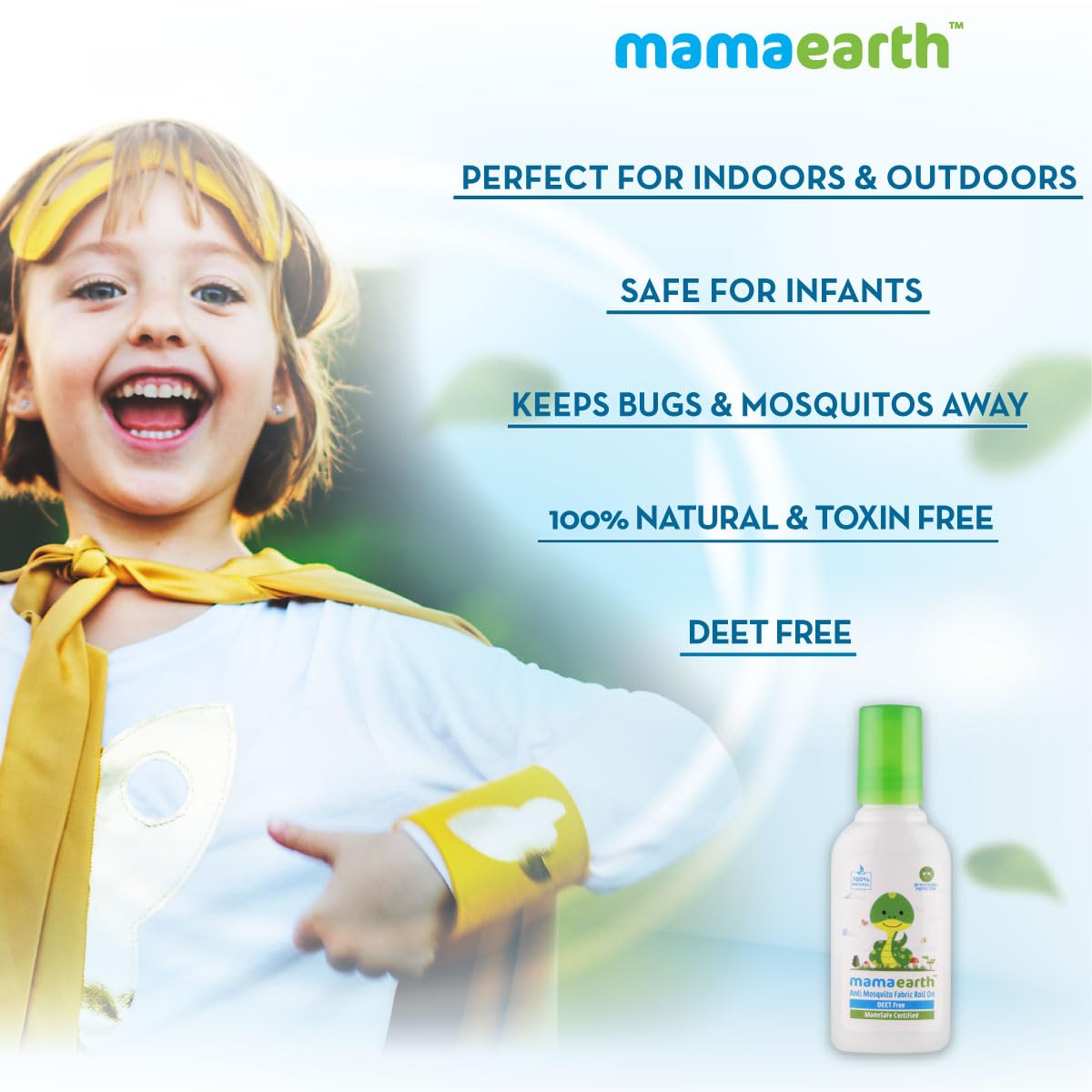 Mamaearth Anti Mosquito Fabric Roll-On For Babies - 8 ml