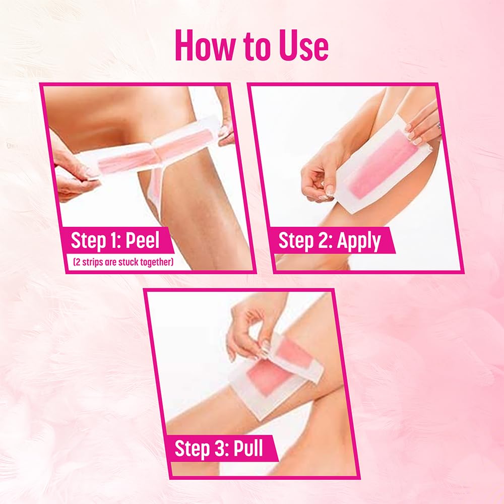 Veet Full Body Waxing Strips Kit for Normal Skin | 20 Pre-Coated Wax Strips & 4 Perfect Finishing Wipes
