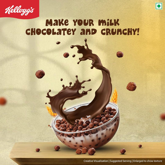 Kellogg's Multigrain Chocos Chotta Ladoo, Breakfast Cereal for Kids - 340 gm