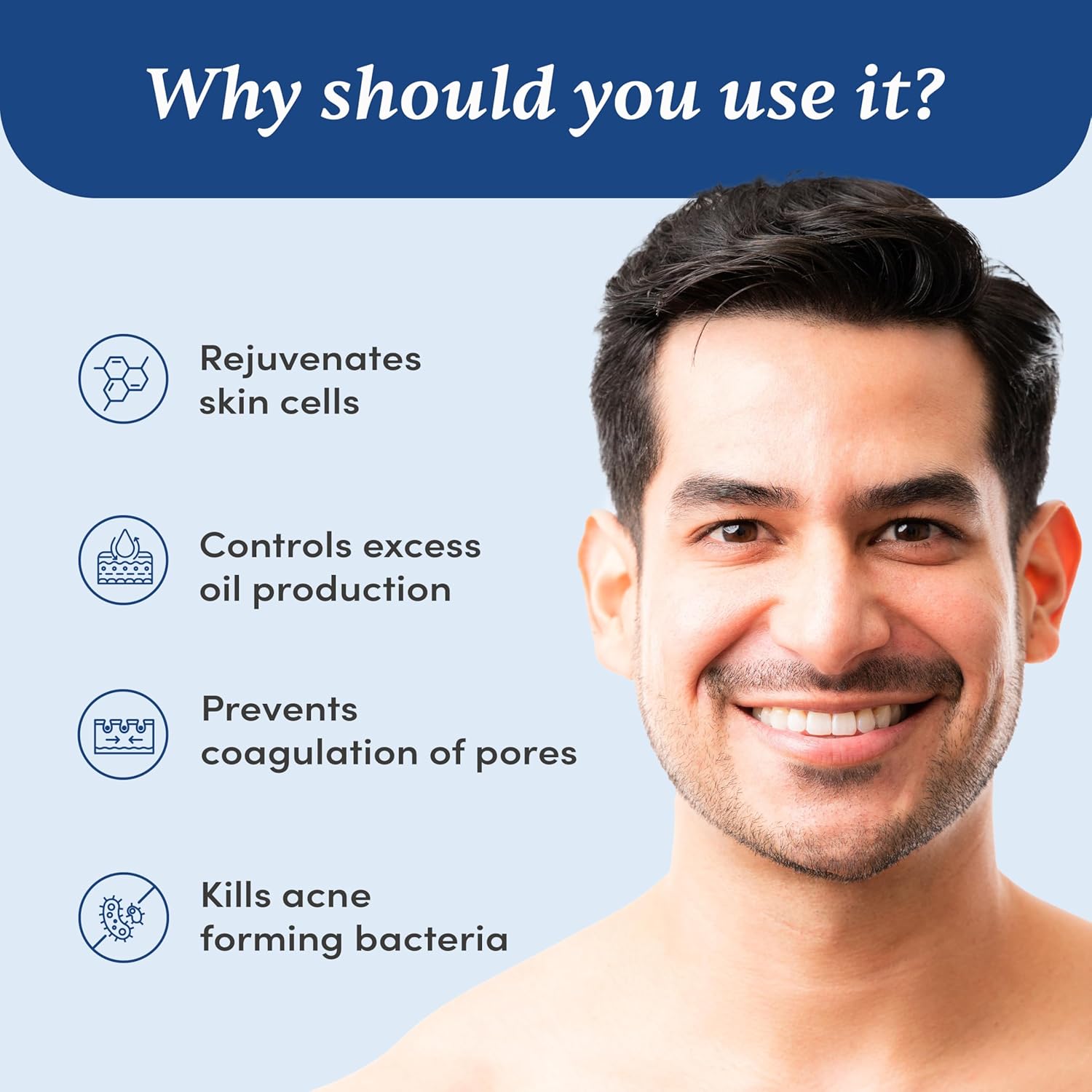 Man Matters Clean Oil Control Face Wash For Men With % Salicylic & Glycolic Acid - 120 ml