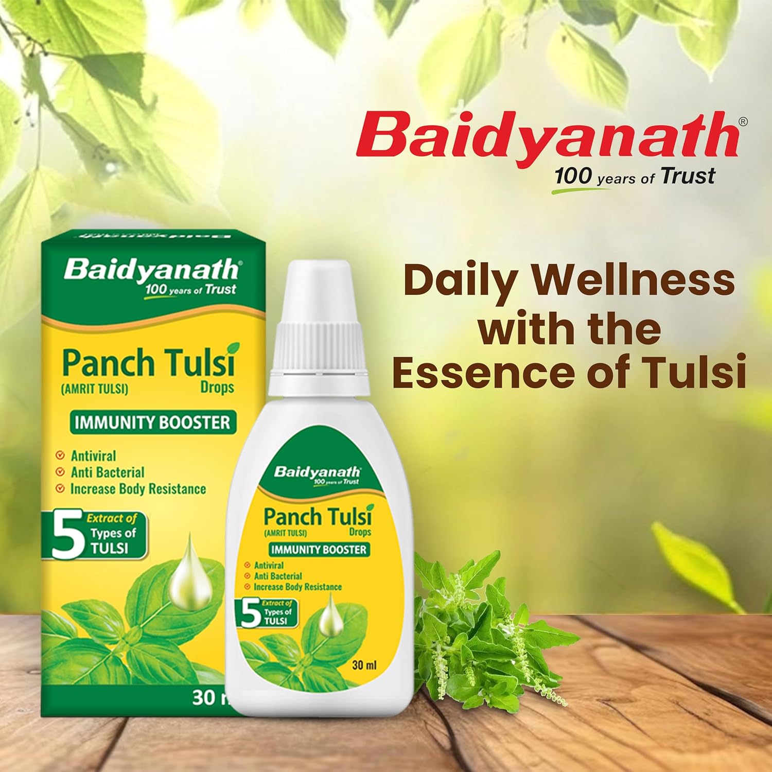 Panch Tulsi Drops Immunity Booster 30ml Baidyanath
