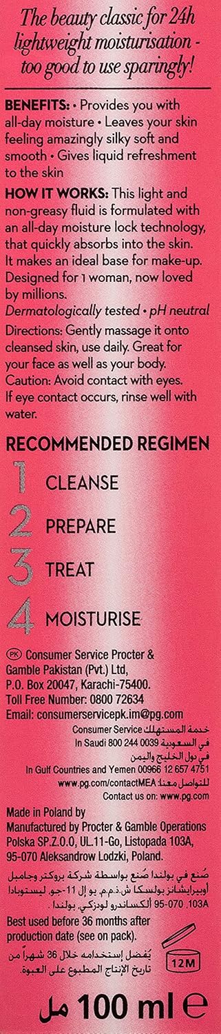 Olay Classics Beauty Fluid 100Ml, Liquid, Pack Of 1