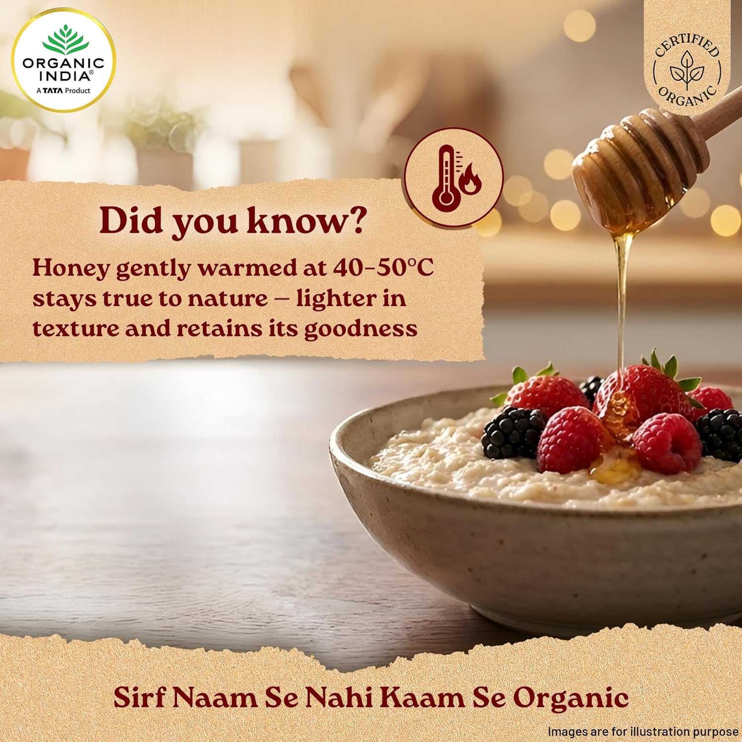 A TATA Product - ORGANIC INDIA Himalayan Multi Floral Honey 250g