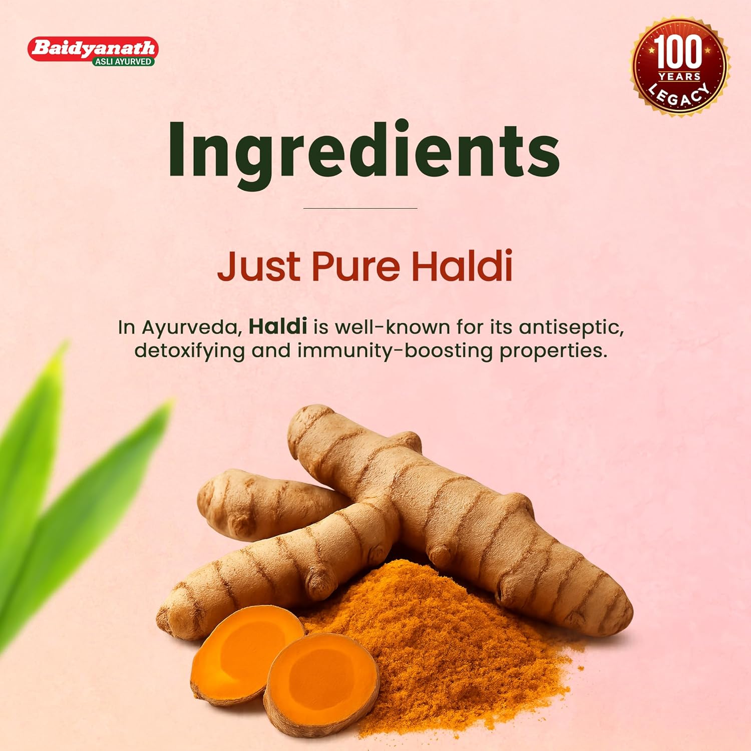 Baidyanath Haldi Tablets - 60 Tablets (Pack of 2) | Ayurvedic Turmeric Supplement