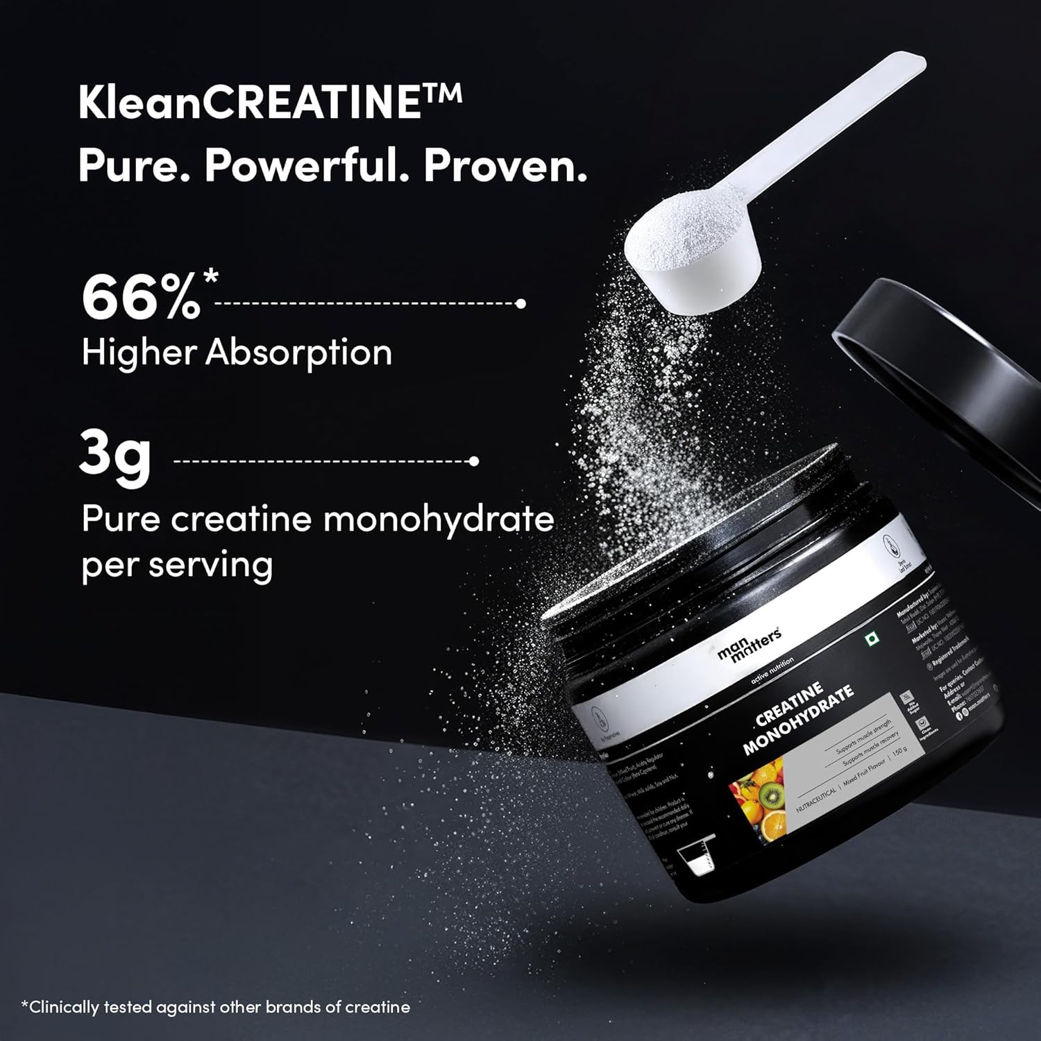 Man Matters Creatine Monohydrate Powder - 100 gm