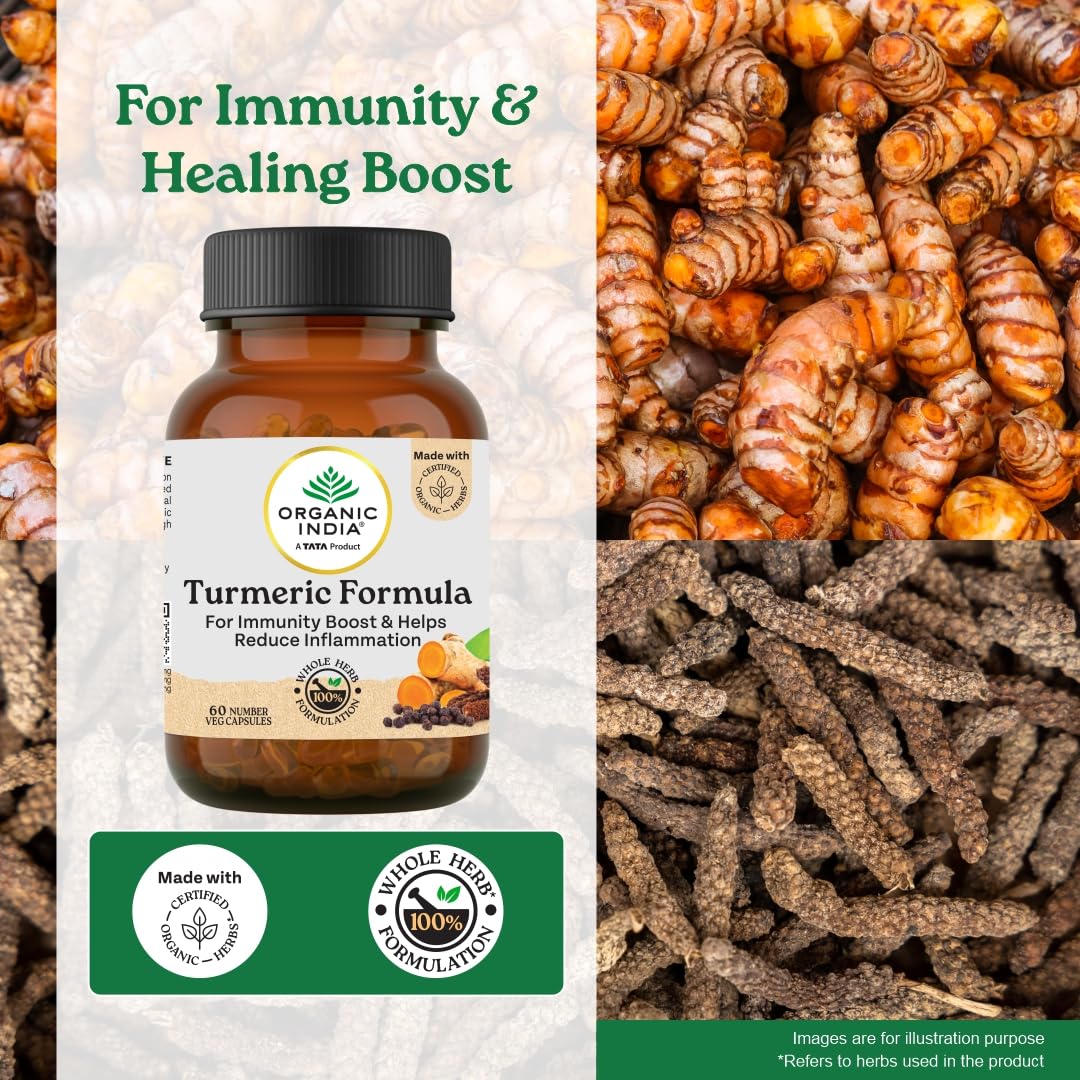 Organic India Turmeric Formula - 60 Veg Capsules