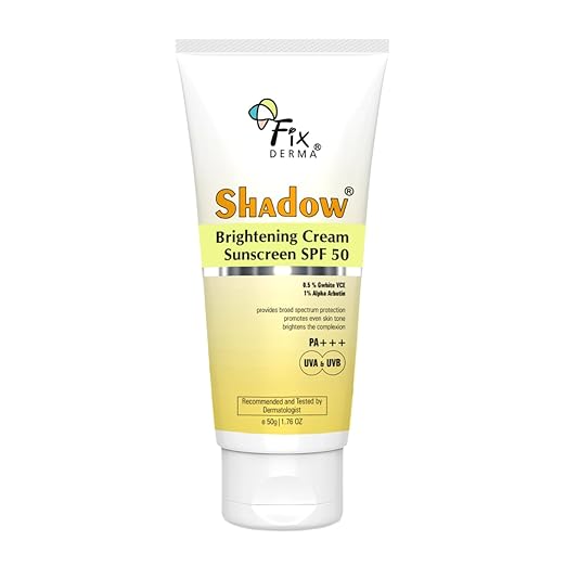 Fixderma Shadow Brightening Cream Sunscreen SPF50 PA+++ UVA/UVB - 50 gm