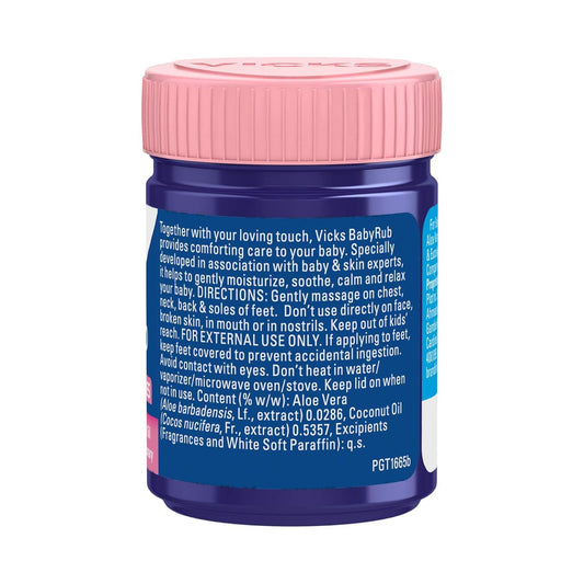 Vicks BabyRub 25ml, Specifically for Babies-Moisturize, Soothe and Relax your baby