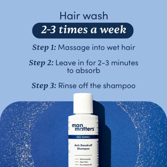 Man Matters Ketoconazole Anti Dandruff Shampoo | Removes Dandruff and Health | 100ml