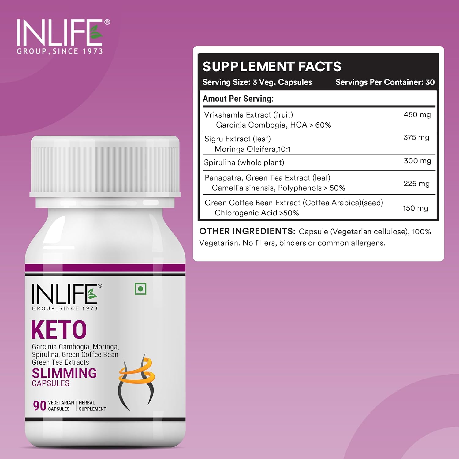 Inlife Keto Slimming Capsules - 90 Capsules