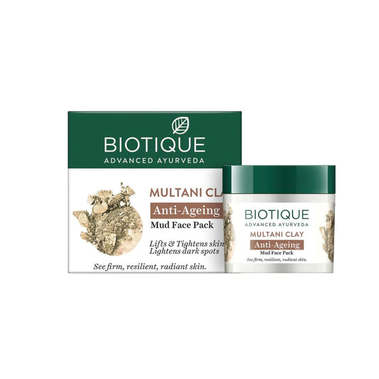 Biotique Multani Clay Anti Ageing Mud Face Pack for All Skin Types | 75gm