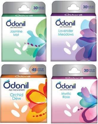 Odonil Air Freshner Blocks 50g Pack Of 8 ( Buy 6 Get 2 Free Assorted)