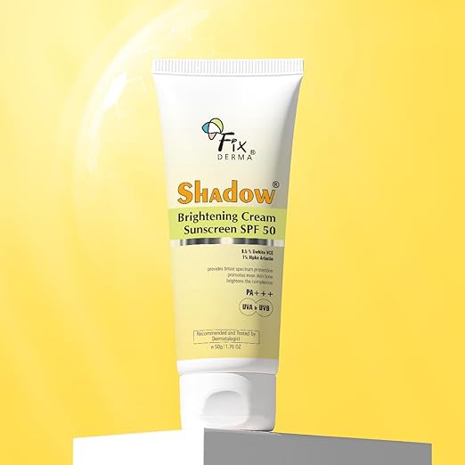 Fixderma Shadow Brightening Cream Sunscreen SPF50 PA+++ UVA/UVB - 50 gm