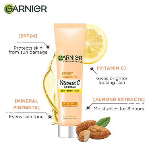 Garnier Bright Complete Vitamin C B.B Cream - 18 gm