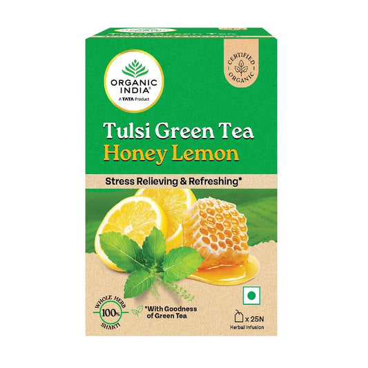 Organic India Tulsi Green Tea Honey Lemon 25 Tea bags