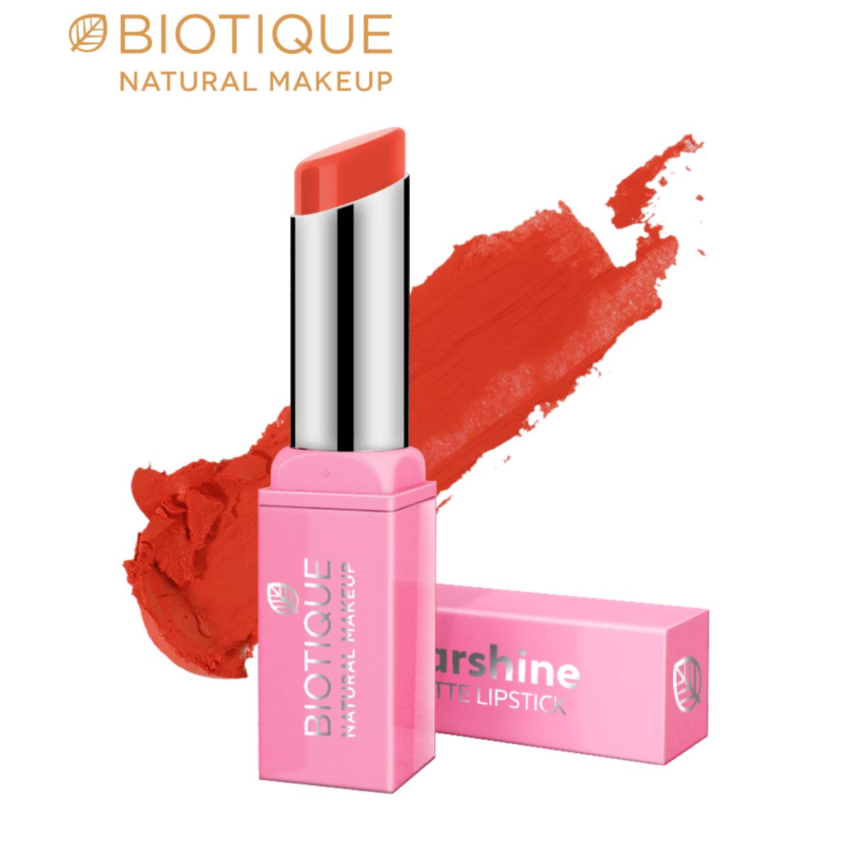 Biotique Natural Makeup Starshine Matte Lipstick, Stupid Cupidi, 3.5g