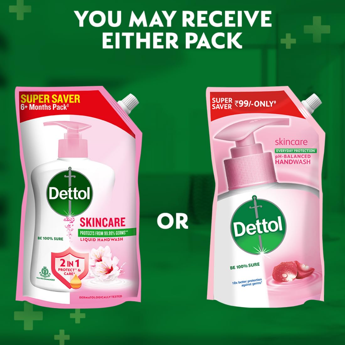 Dettol Liquid Handwash Refill – Skincare Hand Wash- 675ml