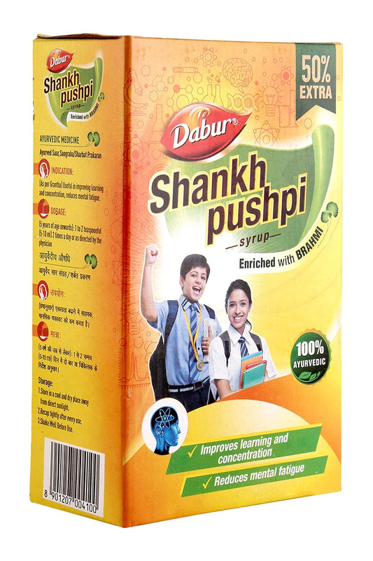 Dabur Shankpushpi Combo Syrup - 225 ml + 450 ml