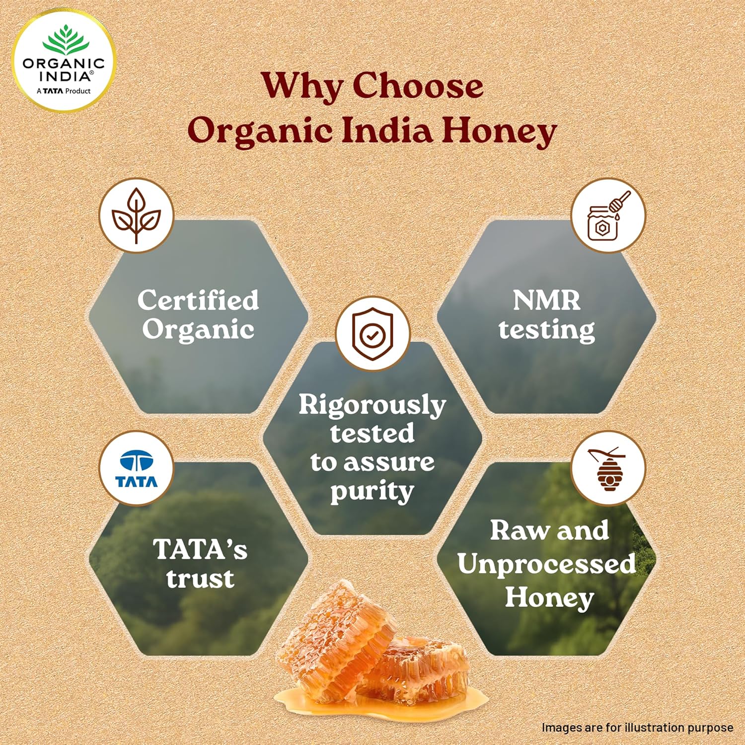 ORGANIC INDIA Himalayan Multi Floral Honey 250g