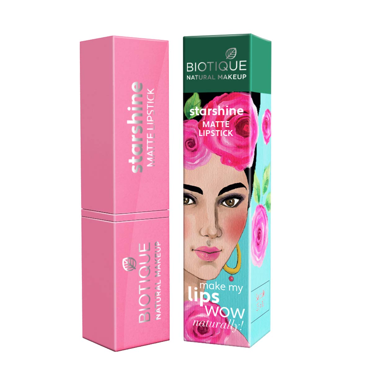 Biotique Natural Makeup Starshine Matte Lipstick, Stupid Cupidi, 3.5g