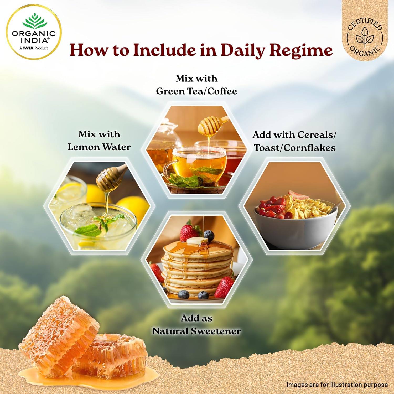 ORGANIC INDIA Himalayan Multi Floral Honey 250g