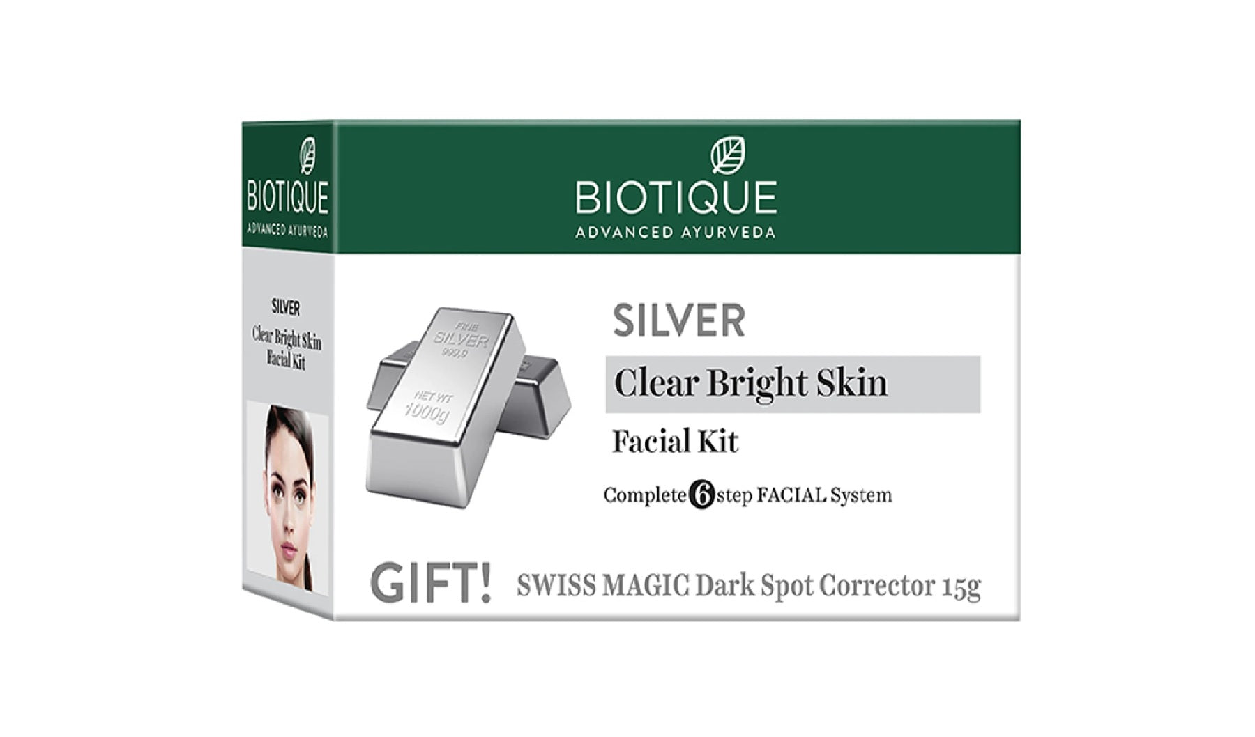 Biotique Silver Complete 6 Step Facial Kit - 65 gm