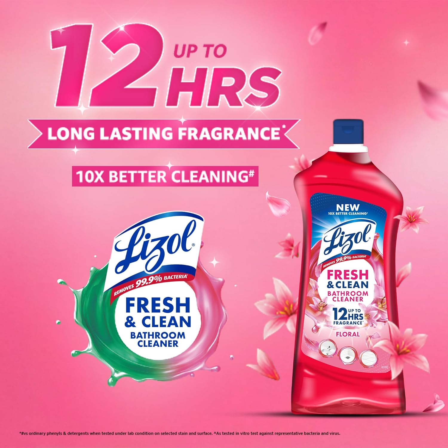 Lizol Fresh & Clean Bathroom Cleaner | Floral | 1L