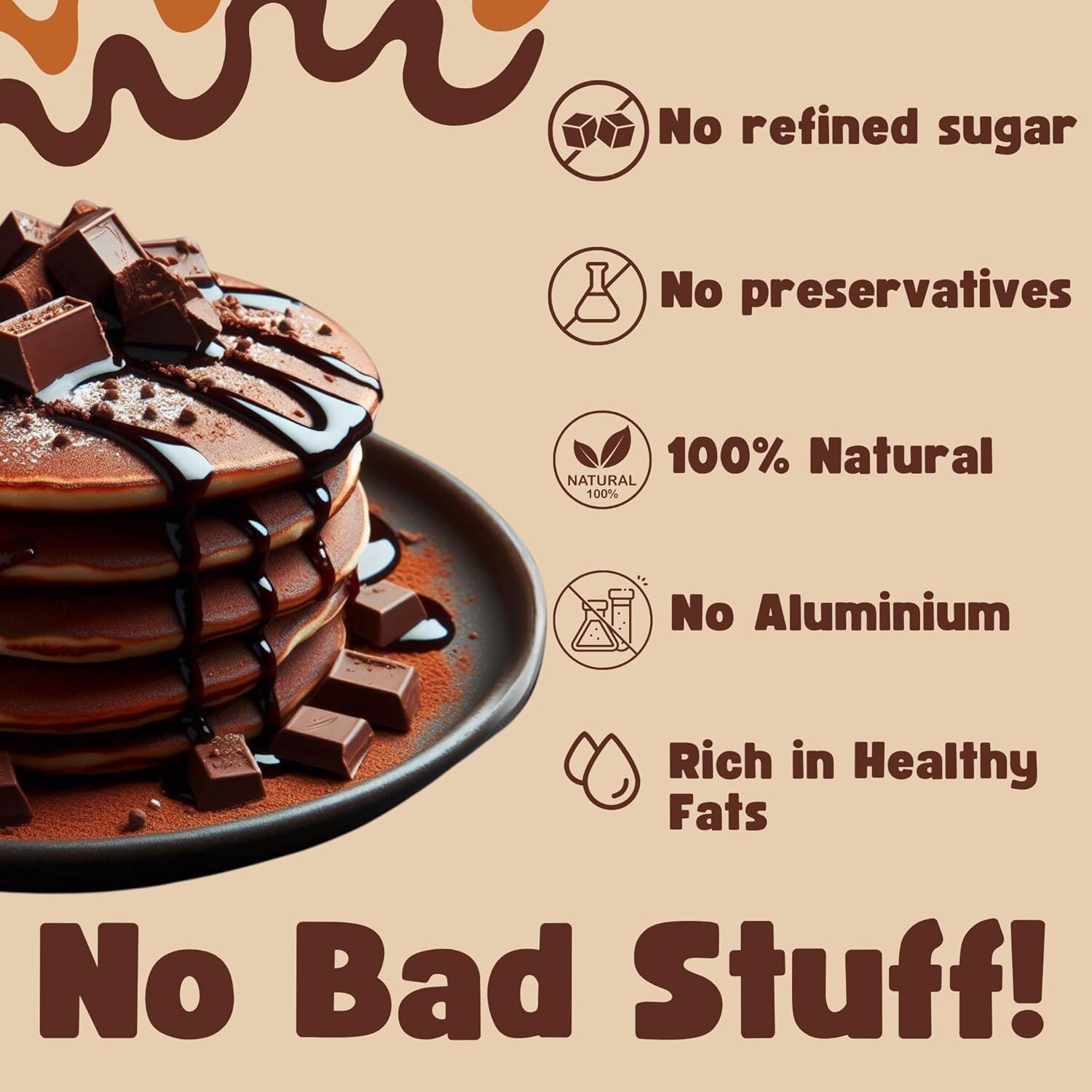 TummyFriendly Foods Aluminium-Free Millet Pancake Mix with Dates and Nuts - 800 gm