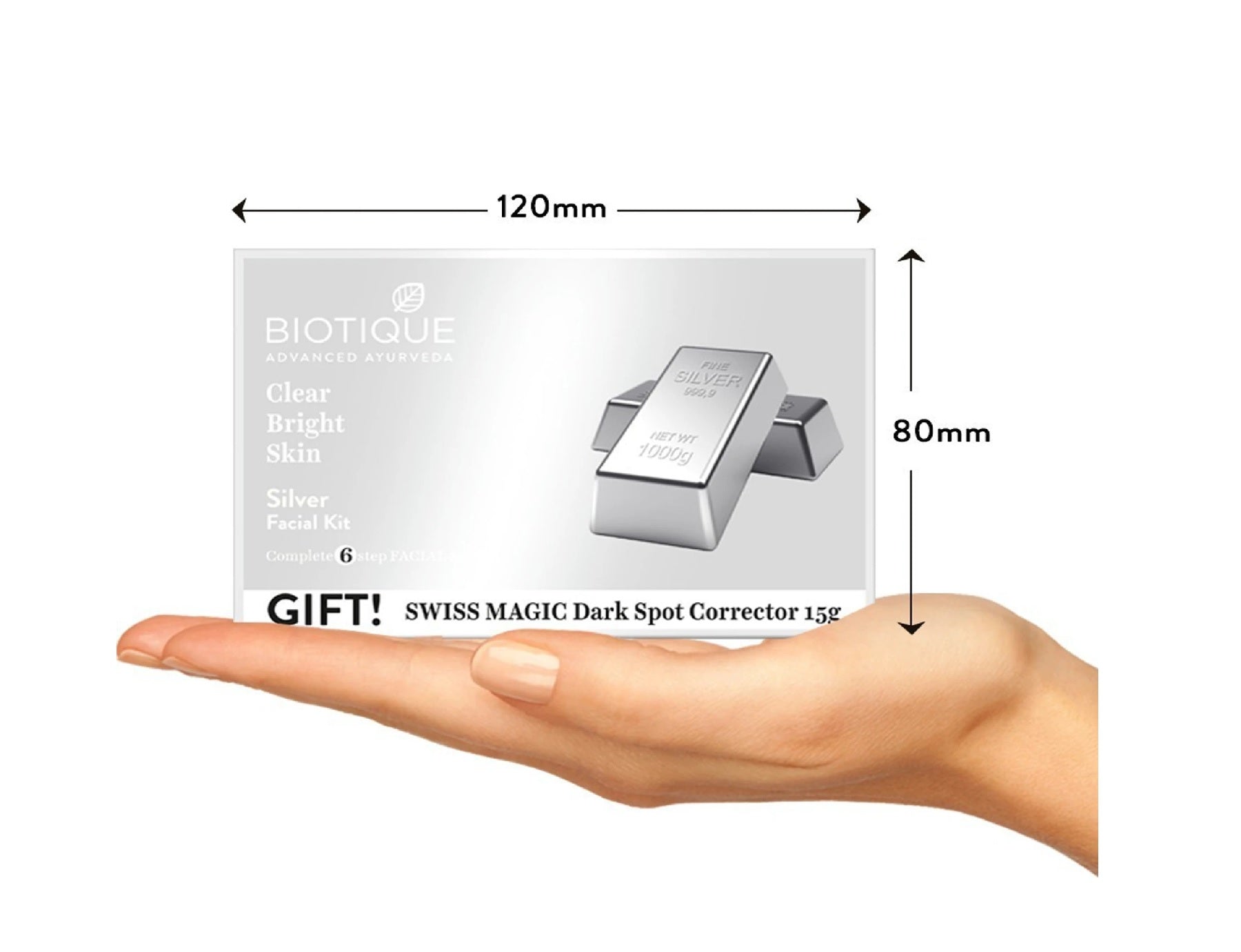 Biotique Silver Complete 6 Step Facial Kit - 65 gm