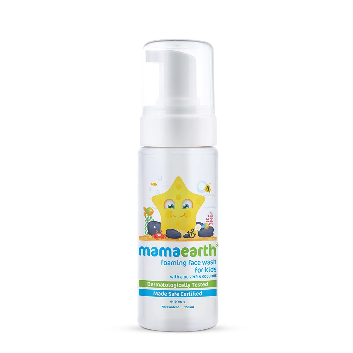 Mamaearth Foaming Baby Face Wash For Deeply Cleanses, Soothes Skin & Tear-Free Formula - 150 ml