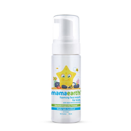 Mamaearth Foaming Baby Face Wash For Deeply Cleanses, Soothes Skin & Tear-Free Formula - 150 ml