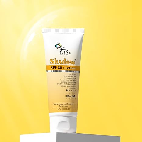 Fixderma Shadow SPF 80+ Sunscreen Lotion - 75 ml